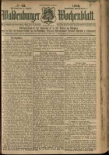 Waldenburger Wochenblatt, Jg. 52, 1906, nr 63