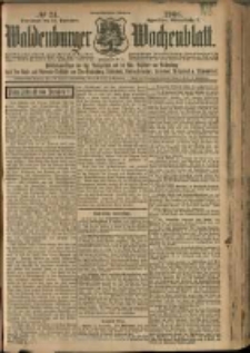 Waldenburger Wochenblatt, Jg. 52, 1906, nr 74