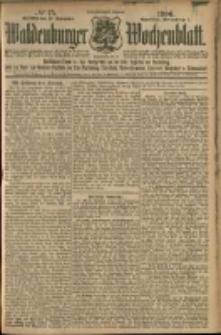 Waldenburger Wochenblatt, Jg. 52, 1906, nr 75