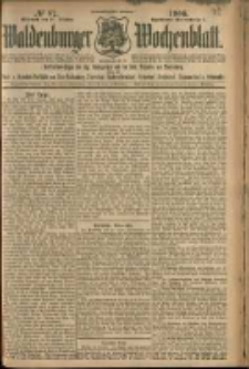 Waldenburger Wochenblatt, Jg. 52, 1906, nr 87