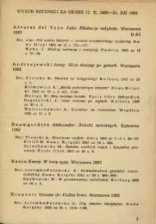 Wybór recenzji za okres 11.X.1963-31.XII.1963