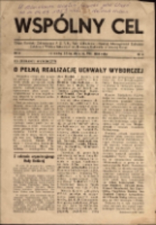 Wspólny cel : Organ Komitetu Zakładowego P.Z.P.R., Zarządu zakładów. ZMP, Rady Zakł. i Dyrekcji Jeleniogórskich Zakładów Celulozy Włókien Sztucznych im Klementa Gottwalda , 1953, nr 8