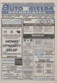 Auto Giełda Dolnośląska : pismo dla kupujących i sprzedających samochody, R. 4, 1995, nr 6 (147) [10.02]