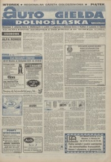 Auto Giełda Dolnośląska : pismo dla kupujących i sprzedających samochody, R. 4, 1995, nr 25 (166) [30.05]