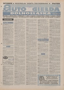 Auto Giełda Dolnośląska : pismo dla kupujących i sprzedających samochody, R. 4, 1995, nr 41 (182) [25.07]