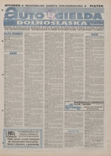 Auto Giełda Dolnośląska : pismo dla kupujących i sprzedających samochody, R. 4, 1995, nr 53 (194) [5.09]