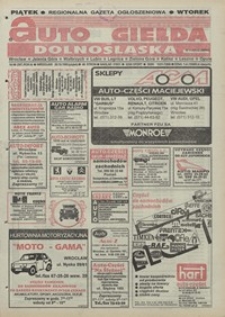 Auto Giełda Dolnośląska : pismo dla kupujących i sprzedających samochody, R. 4, 1995, nr 66 (207) [20.10]