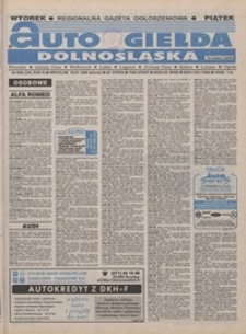 Auto Giełda Dolnośląska : pismo dla kupujących i sprzedających samochody, R. 5, 1996, nr 9 (235) [30.01]