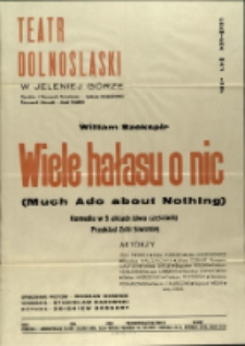 Wiele hałasu o nic - afisz premierowy [Dokument życia społecznego]