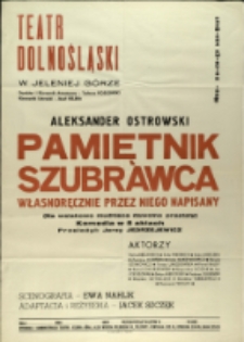 Pamiętnik szubrawca - afisz premierowy [Dokument życia społecznego]
