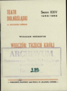 Wieczór Trzech Króli - program [Dokument życia społecznego]