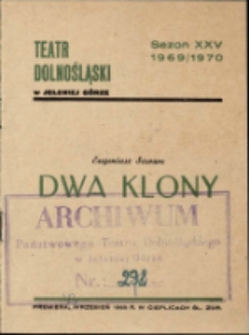 Dwa klony - program [Dokument życia społecznego]