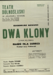 Dwa klony - afisz premierowy [Dokument życia społecznego]