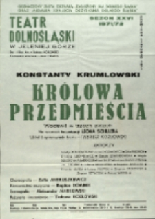 Królowa przedmieścia - afisz premierowy [Dokument życia społecznego]