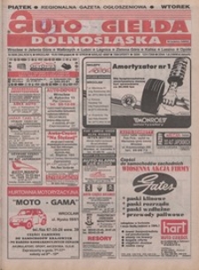 Auto Giełda Dolnośląska : pismo dla kupujących i sprzedających samochody, R. 5, 1996, nr 38 (264) [10.05]