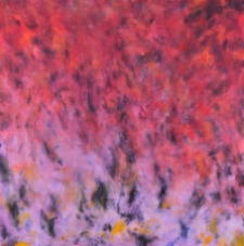 Abstrakcja organiczna (czerwona) - ogień w górach [Dokument ikonograficzny]