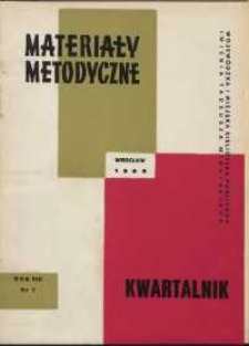 Materiały metodyczne : kwartalnik, R. XIII, 1968, nr 1
