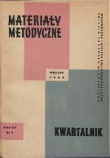 Materiały metodyczne : kwartalnik, R. XIII, 1968, nr 2