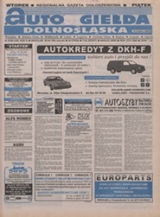 Auto Giełda Dolnośląska : pismo dla kupujących i sprzedających samochody, R. 5, 1996, nr 63 (289) [6.08]