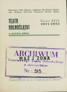 Mąż i żona - program [Dokument życia społecznego]