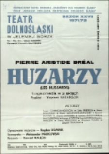 Huzarzy - afisz premierowy [Dokument życia społecznego]