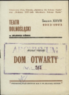 Dom otwarty - program [Dokument życia społecznego]