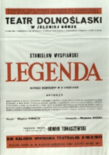 Legenda - afisz [Dokument życia społecznego]
