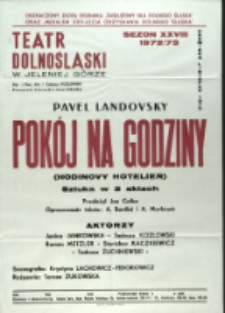 Pokój na godziny- afisz premierowy [Dokument życia społecznego]