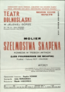 Szelmostwa Skapena - afisz premierowy [Dokument życia społecznego]