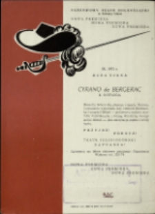 Cyrano de Bergerac - afisz [Dokument życia społecznego]