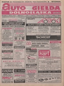 Auto Giełda Dolnośląska : pismo dla kupujących i sprzedających samochody, R. 5, 1996, nr 92 (318) [15.11]
