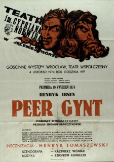 Peer Gynt - afisz [Dokument życia społecznego]