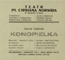 Konopielka - program [Dokument życia społecznego]