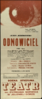 Odnowiciel - afisz premierowy [Dokument życia społecznego]