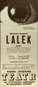 Lalek - afisz [Dokument życia społecznego]