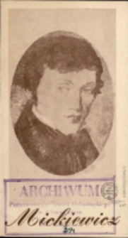 Mickiewicz - program [Dokument życia społecznego]