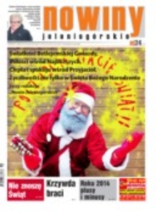 Nowiny Jeleniogórskie : tygodnik społeczny, R.56!, 2014, nr 51 (2896) [Dokument elektroniczny]