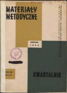 Materiały metodyczne : kwartalnik, R. XIV, 1969, nr 1-2