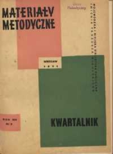 Materiały metodyczne : kwartalnik, R. XVI, 1971, nr 3