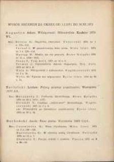 Wybór recenzji za okres 1.I.1971-30.VI.1971