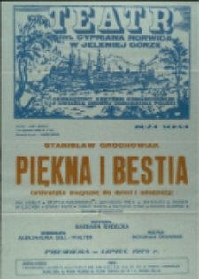 Piękna i bestia - afisz premierowy [Dokument życia społecznego]