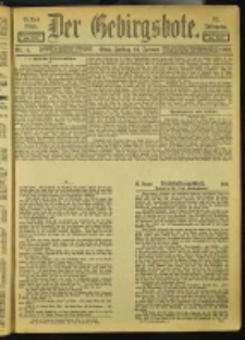 Der Gebirgsbote, 1900, nr 4