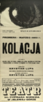 Kolacja - afisz premierowy [Dokument życia społecznego]