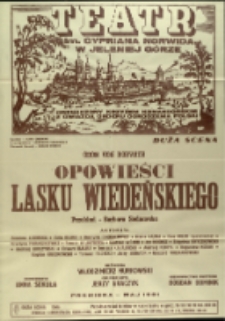 Opowieści Lasku Wiedeńskiego - afisz premierowy [Dokument życia społecznego]