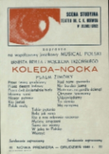 Kolęda-Nocka - afisz [Dokument życia społecznego]