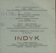 Indyk - program [Dokument życia społecznego]