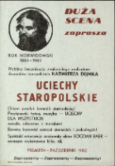 Uciechy staropolskie - afisz [Dokument życia społecznego]