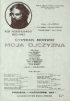 Moja ojczyzna - druk ulotny [Dokument życia społecznego]