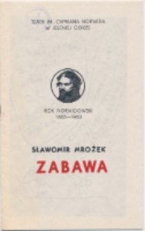 Zabawa - program [Dokument życia społecznego]