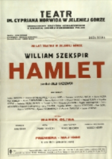 Hamlet - afisz [Dokument życia społecznego]
